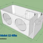 Короба для Урал МОЛОТ 12 - чертежи ФИ щель, под один и два сабвуфера