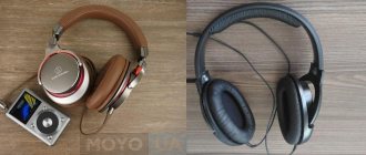 Monitor headphones with player