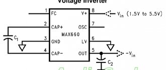 Negative voltage from positive on MAX660 and MAX865