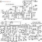 Schematic diagram of a tube amplifier using 6P9 tubes